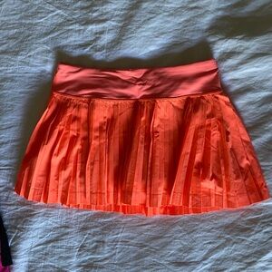 LululemonVibrant Orange Pleated Skirt